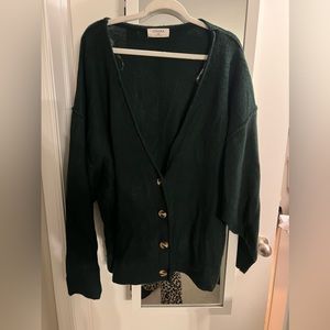 Zenana boutique 2x evergreen heavy weight cozy cardigan
